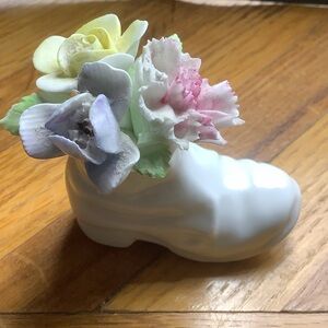 Royal Doulton England Bone China Flowers in a Shoe